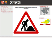 Tablet Screenshot of feuerwehr-lambach.at